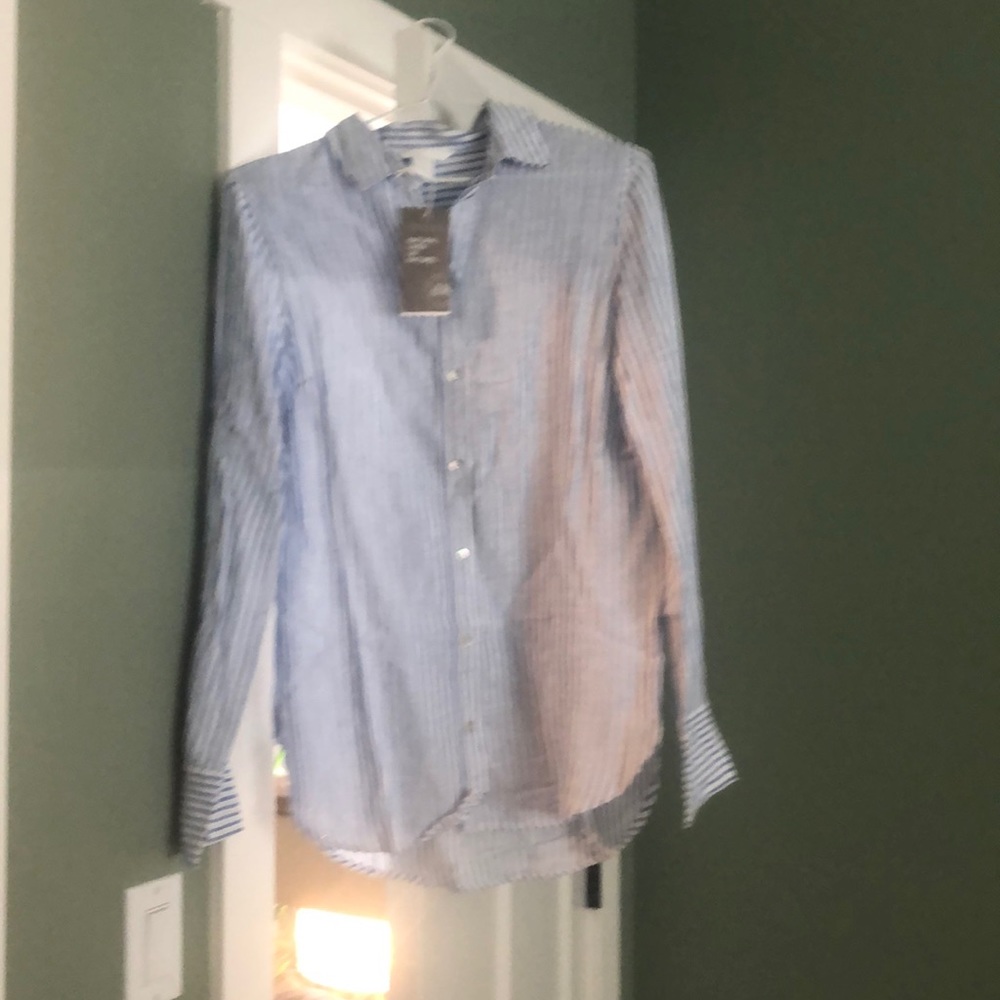 BNWT H&M Linen Long Sleeve shirt